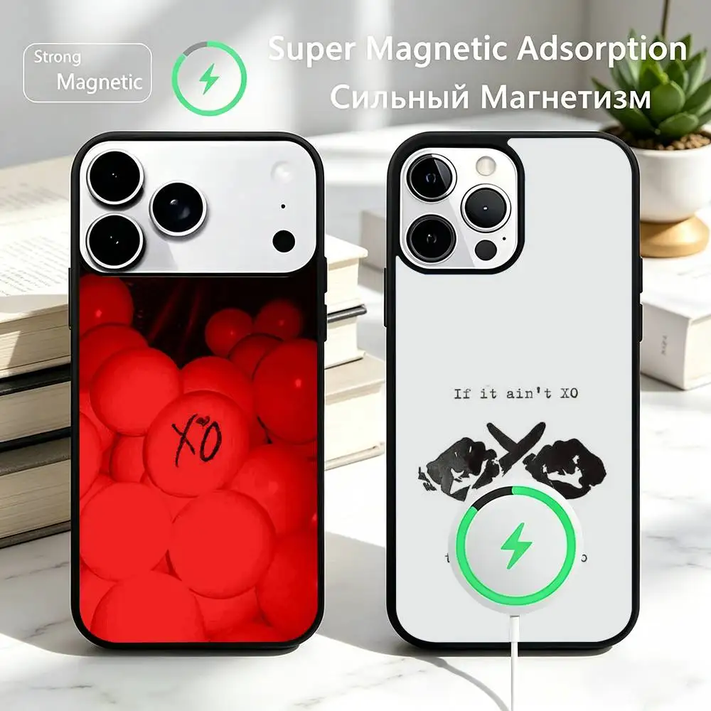 

The W-Weeknd X-O Phone Case For iPhone17,16,15,14,13,12,11 Plus,Pro Magnetic For Magsafe Wireless Charging