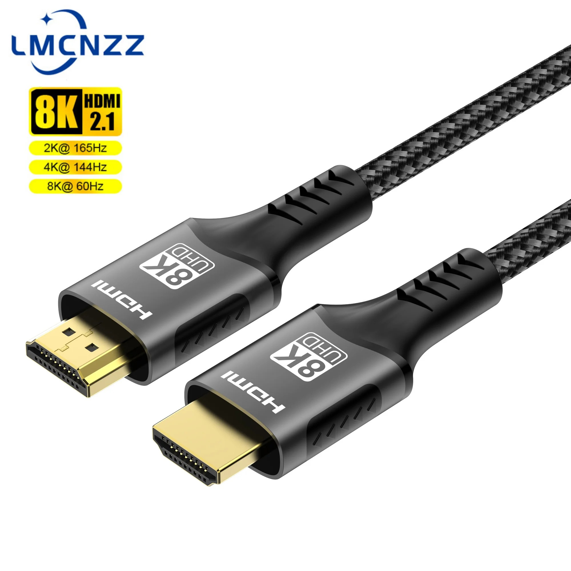 كابل HDMI 8K 60 هرتز متوافق مع HDMI Ultra HD 1080P 4k @ 120 هرتز صوت فيديو عالي السرعة HDMI 2.1 كابل لشاشة الكمبيوتر المحمول PS4/5 TV