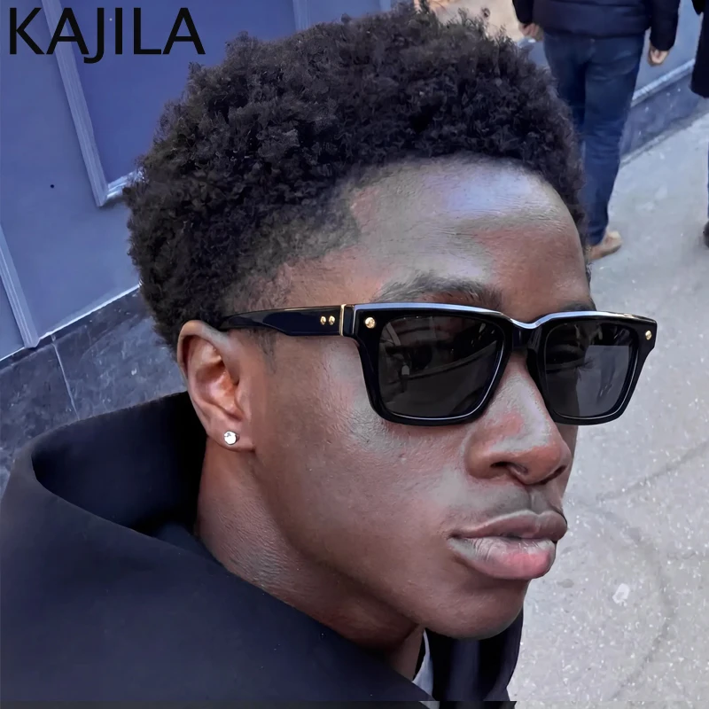 

Vintage Steampunk Rectangle Sunglasses Men 2026 Luxury Brand Classic Square Photochromic Sun Glasses Male Retro Hip Hop Shades