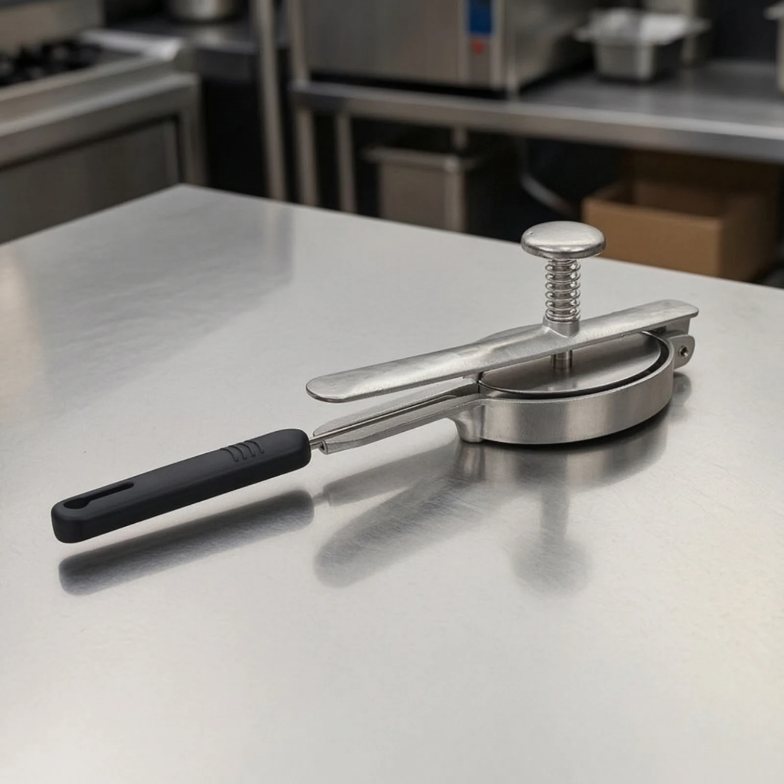 Hamburger Press with Spring-Loaded Knob Lever-Style Burger Patty Press Hamburger Patty Maker Handheld Long-Lasting