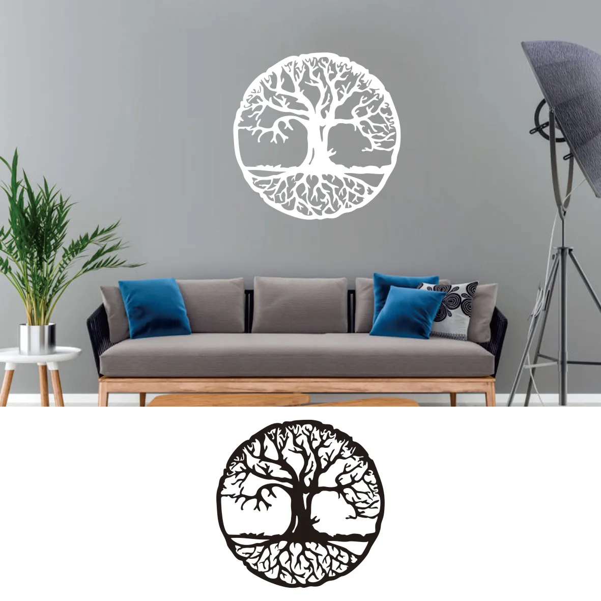 

Large Round Tree of Life Tree Wall Decal Tree of Life Wall Sticker Vinyl Wall Decor Removable Home Decor Sticker