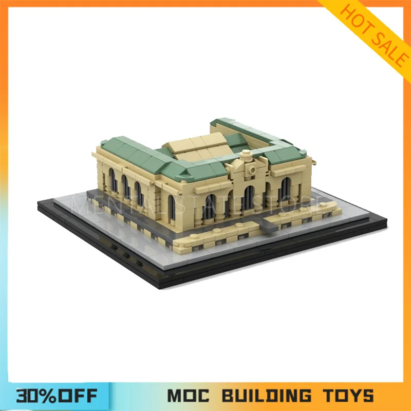 Customized MOC MetLife Building Building 1:800 Scale Building Blocks Technology Bricks DIY Creative Assembly Education Toy Gifts