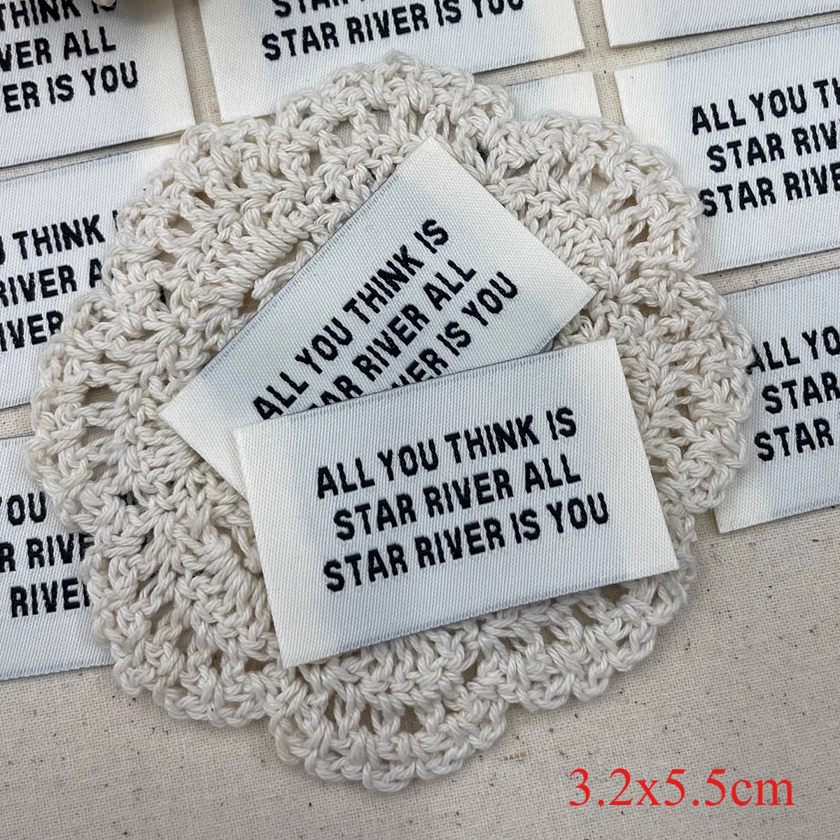 Fabric Woven Label Patch for Clothes - DIY Sewing  On Embroidered Tags，Clothing Repair Patches for Jeans Pants Jackets view 3