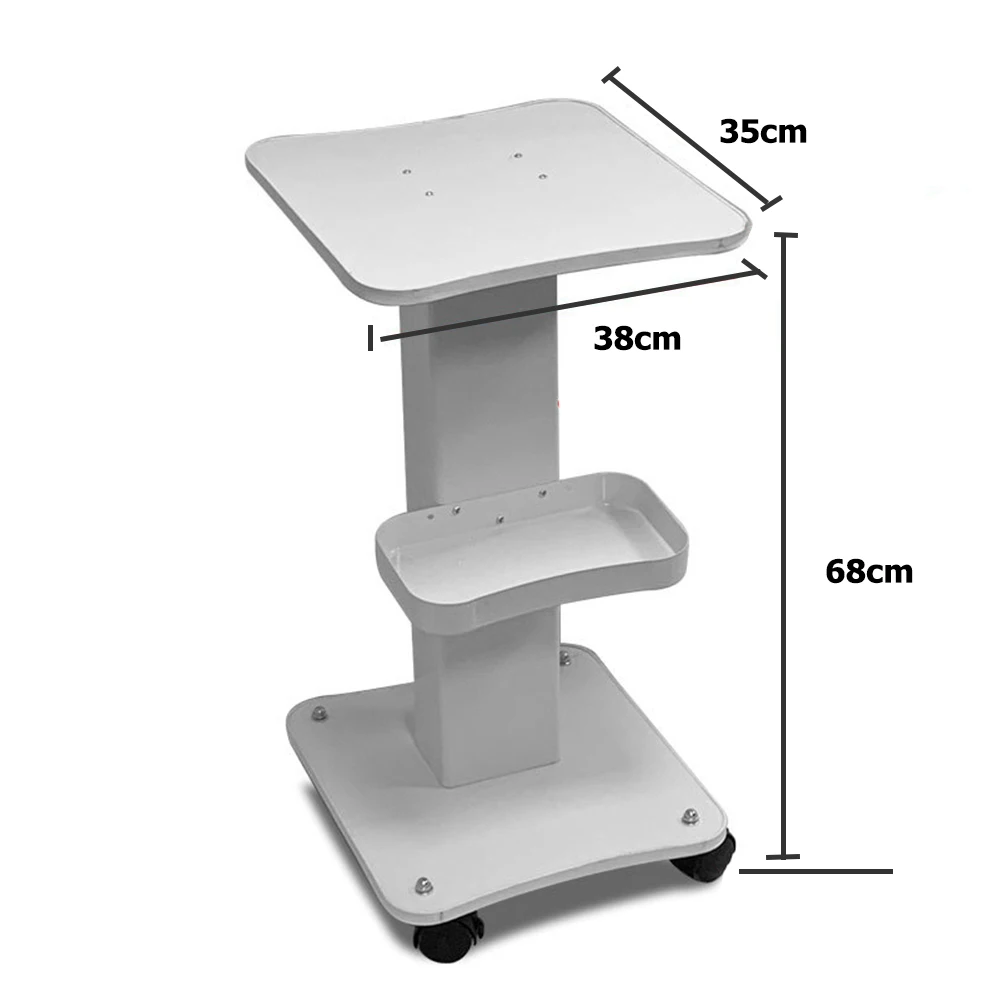 عربة صالون تجميل ABS ، عربة لف قاعدة ، حامل عجلة ألومنيوم ، أجزاء أجهزة العناية الشخصية ، استخدام الصالونات