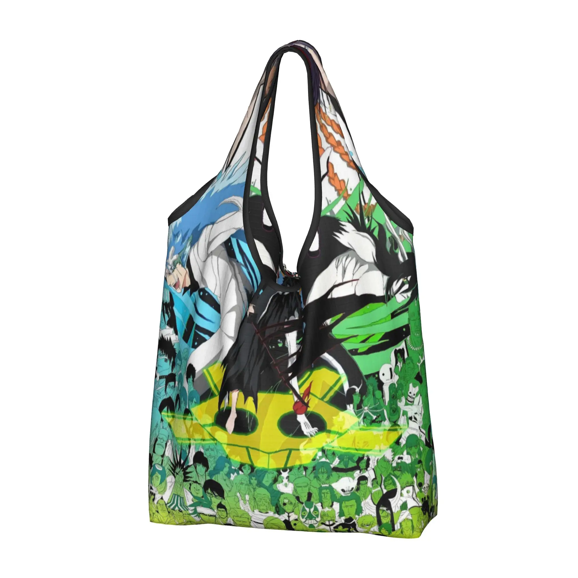 Funny Print B-Bleaches Diverse Intriguing Shopping Tote Bag Portable Shopper Shoulder Japan Handbag