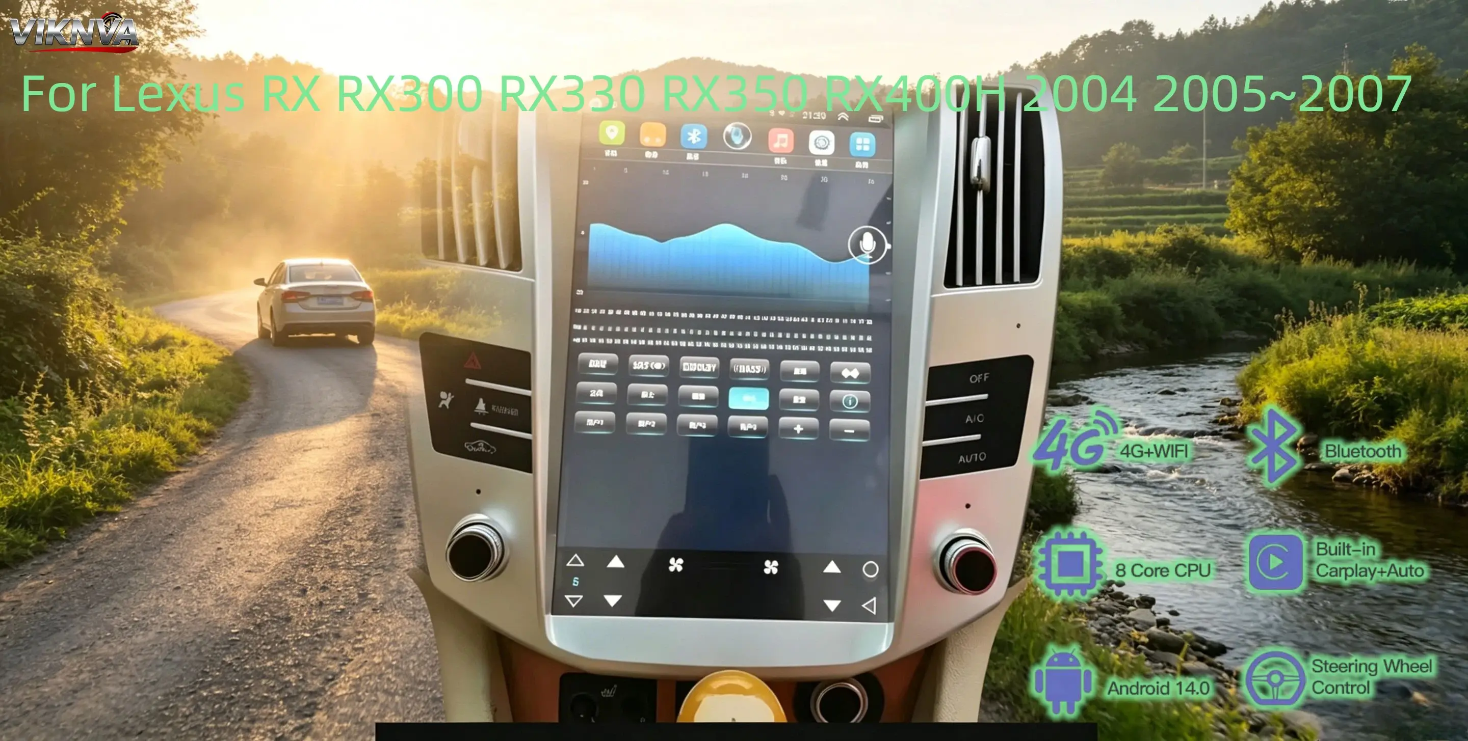 For Lexus RX RX300 RX330 RX350 RX400H 2004 2005~2007 Android Carplay Radio Stereo Player Multimedia Automotive GPS Navi