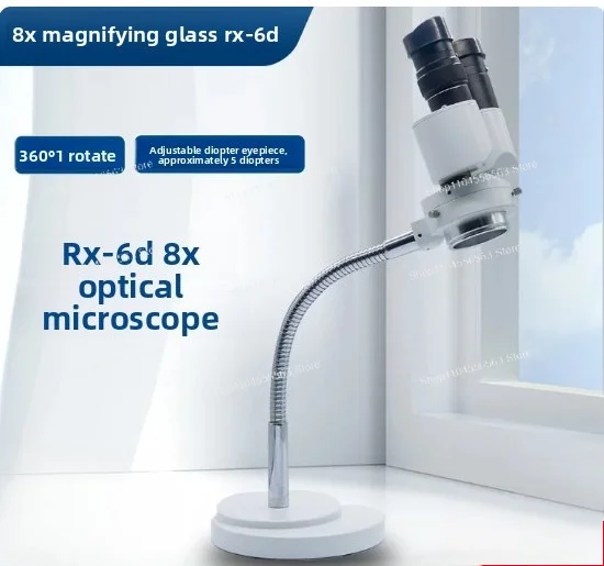 

8X Multi-angle Adjustable Hose Binocular Stereo Microscope