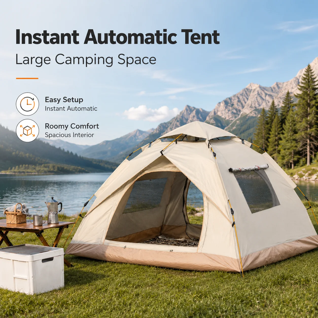 Outdoor Adventure Tent - Automatic Pop-Up Outdoor Camping Tent Quick