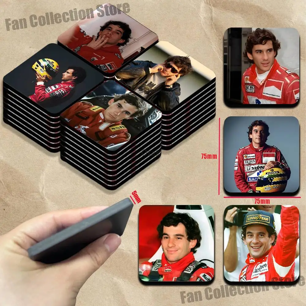 Racing Driver A-Ayrton S-Senna Refrigerator Magnets Cute Cartoon Magnetic Personality Decorations Creative Gifts