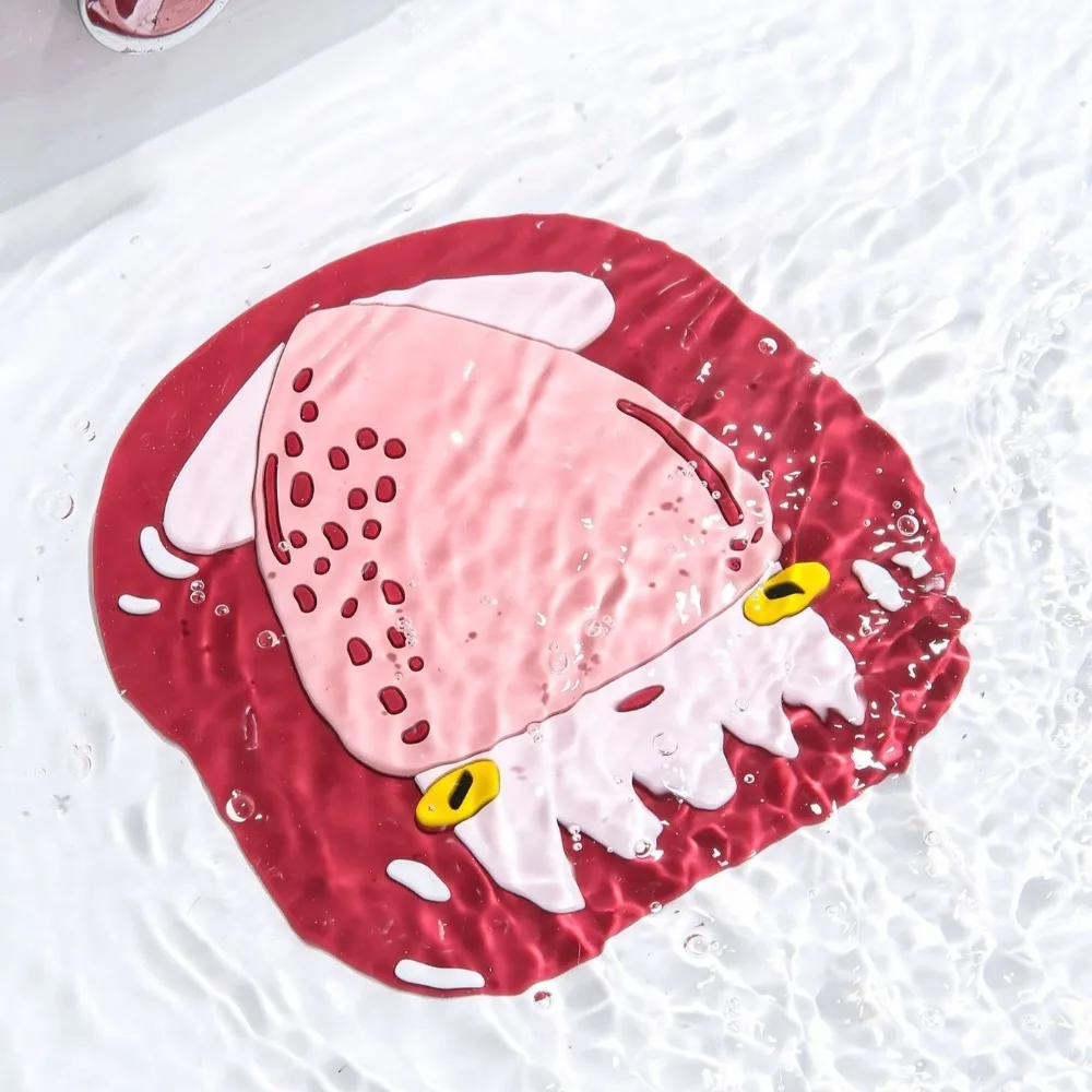 

2 шт., милый мультяшный слив для ванной комнаты, утолщенный удобный уловитель волос, мягкий сито для раковины, ванная комната