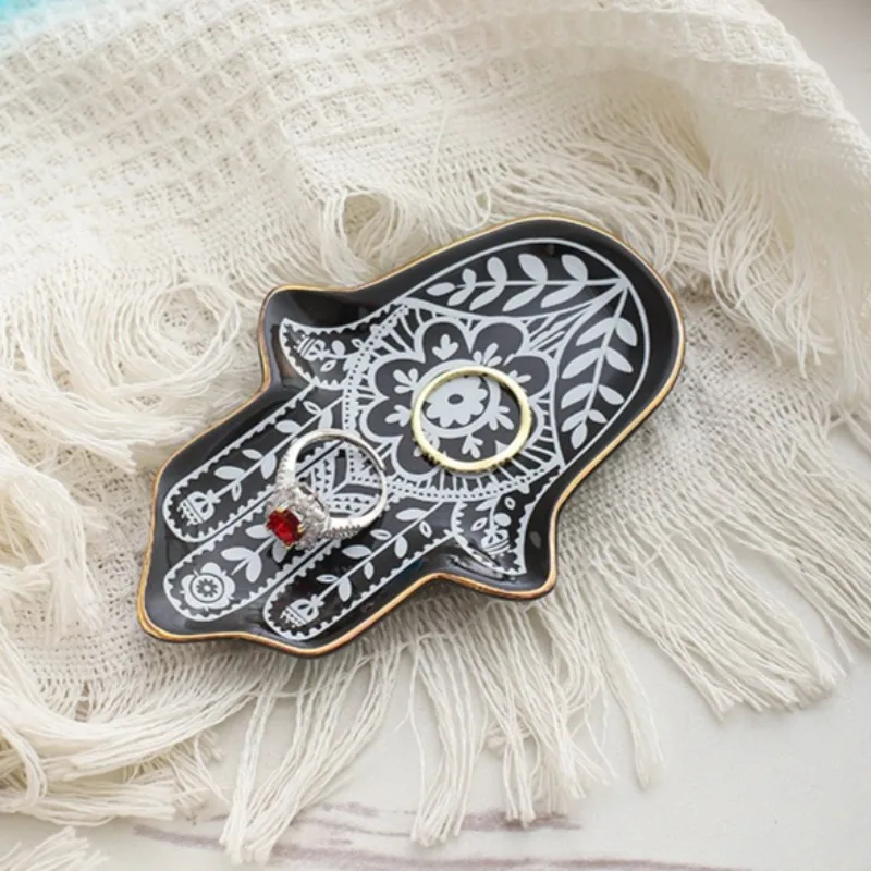 

Керамический лоток для хранения ювелирных изделий, органайзер для ювелирных изделий, креативный лоток для колец, браслетов, украшения, ожерелье, лотки для сережек