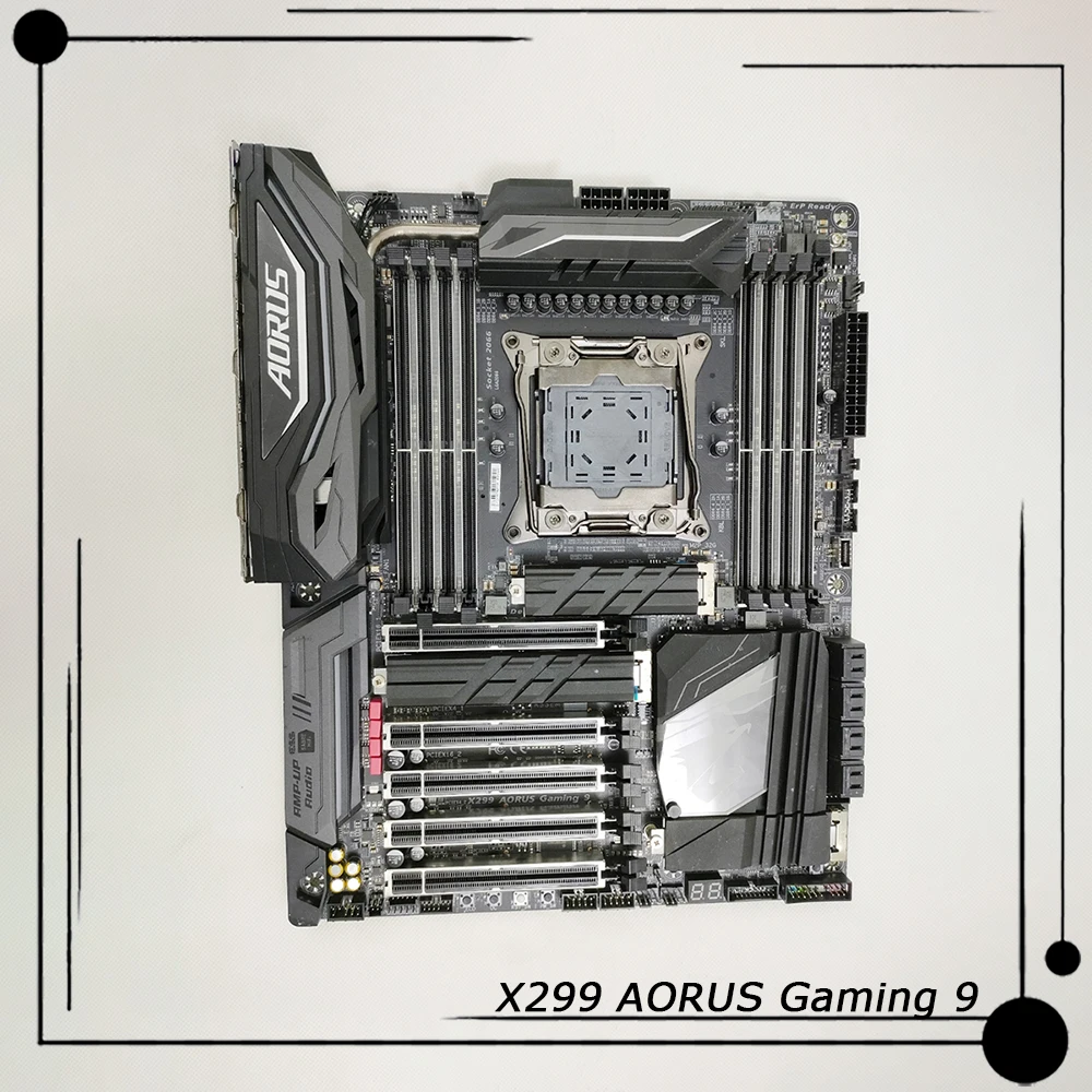 LGA2066 DDR4 256GB ATX Support  Core X-Series Processors Motherboard For Gigabyte X299 AORUS Gaming 9