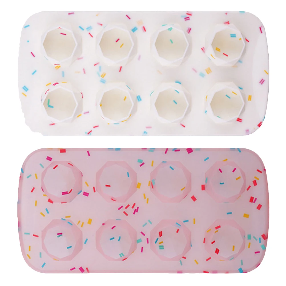 

2Pcs Silicone Ice Cube Tray Brick Shape Creative Reusable Chocolate Mold Tray Non-Stick Flexible Baking Mold for Ice Cubes