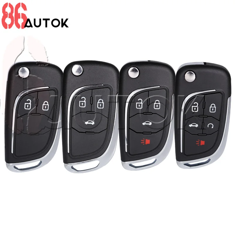 Modified Car Folding Remote Car Key Shell for Buick for Chevrolet Camaro Cruze Epica Lova for Opel Vauxhall Astra Mokka Insignia