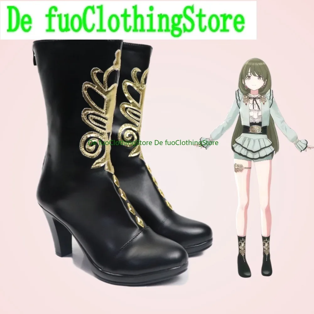 Customized Shoes Cosplay Shoes Nichika Halloween Party Anime High Heels Height Increasing Cosplay Shoes