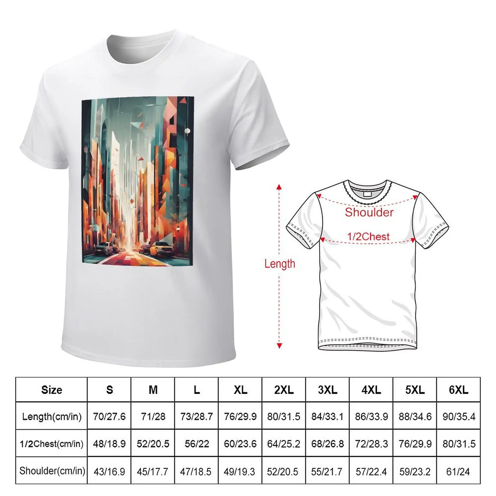 Geometric Cityscapes: A Fusion of Order and Chaos T-Shirt animal prinfor boys quick drying customs design your own men clothes