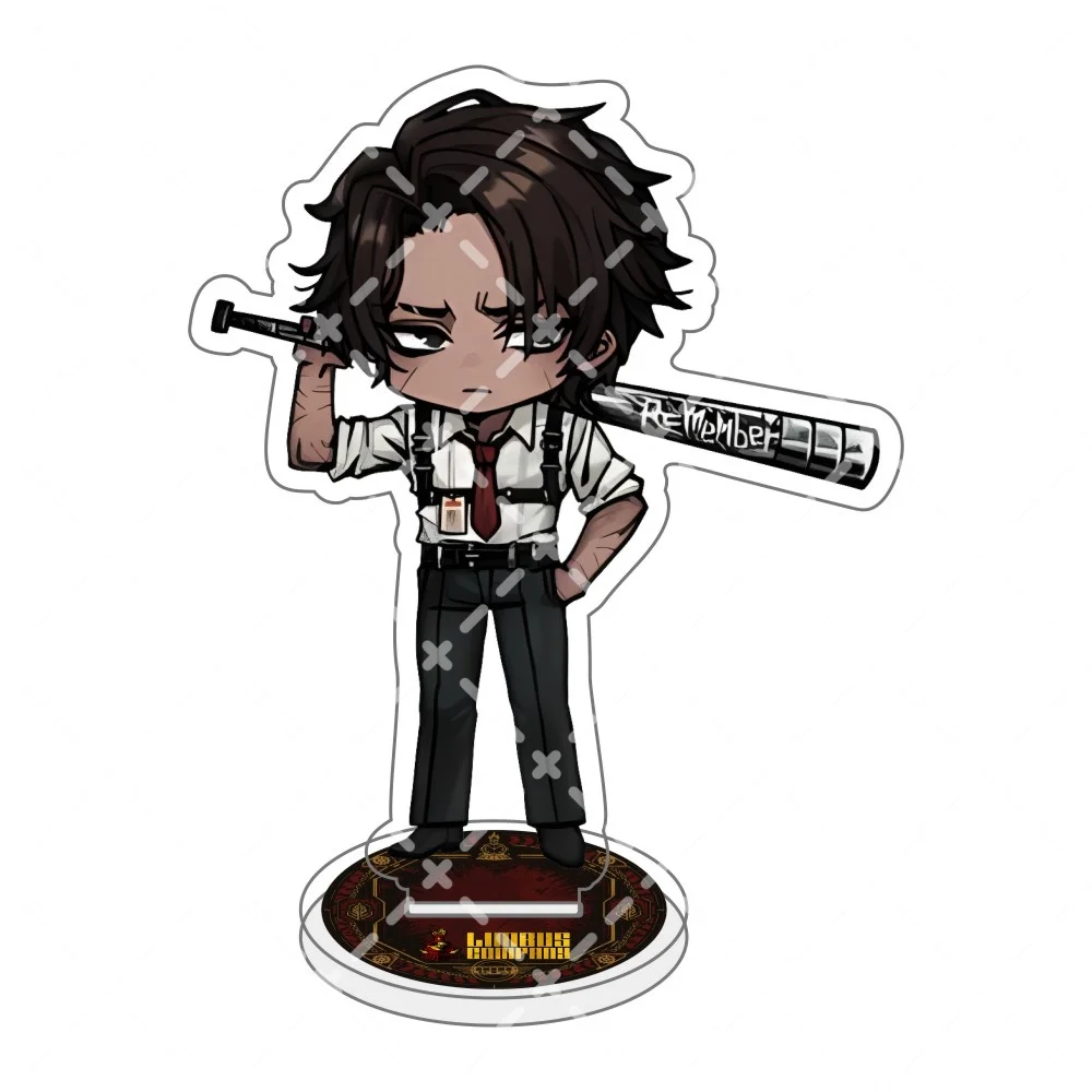 Project Moon Limbus Company Sinclair Chibi Acrylic Figure Stand Keying,Golden Spear Design Fanmade Anime Character Desk Ornament