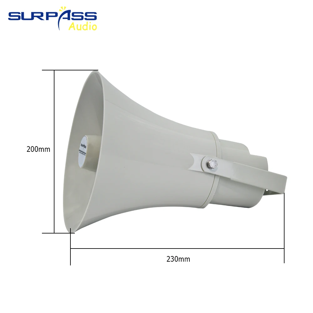 Bocina de transmisión impermeable para exteriores, altavoz de montaje en pared para Parque, fábrica y escuela