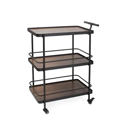 

Hot Selling Modern Design Hotel Trolley Bar Cart Rack Storage Wheels Successor for Home Furniture Dining Hand Cart Table Rack