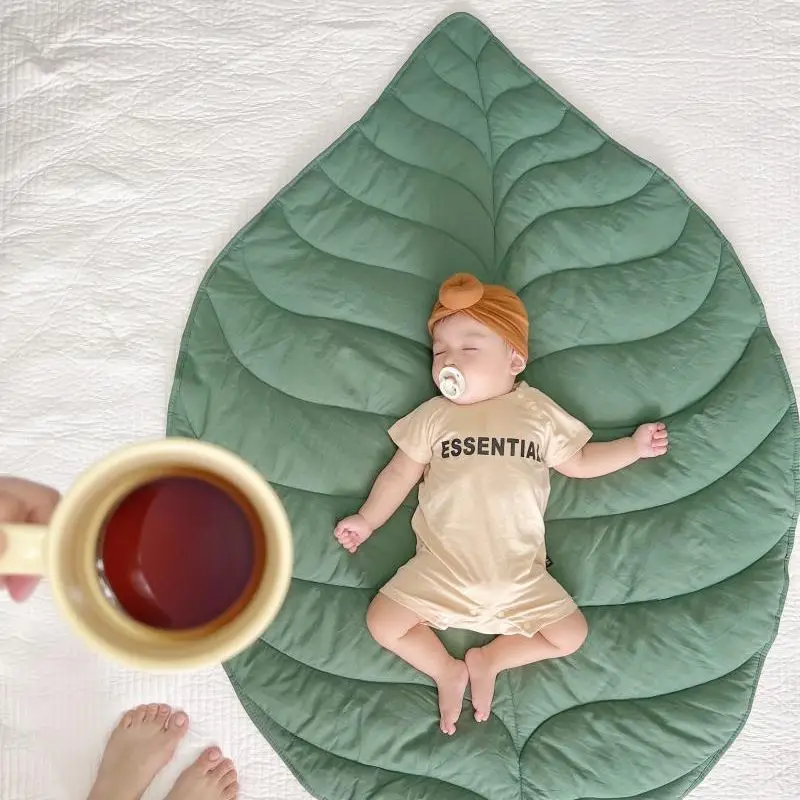 

New Shaped Creative Leaf Baby Game Mat Bay Window Floor Mat Baby Climbing Mat Children Room Decoration Baby Photography Blanket