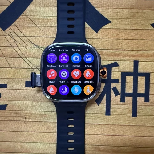 Imagen 2 del producto Reloj inteligente M99 5G con pantalla Amoled de 2,4 pulgadas, cámara giratoria de 900W, WIFI, GPS, brújula de posición, NFC, Bluetooth, reloj inteligente para hombres y mujeres