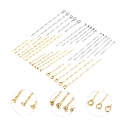 Stainless Steel Flat Head Pins 50-100pcs for Jewelry St.kunkka