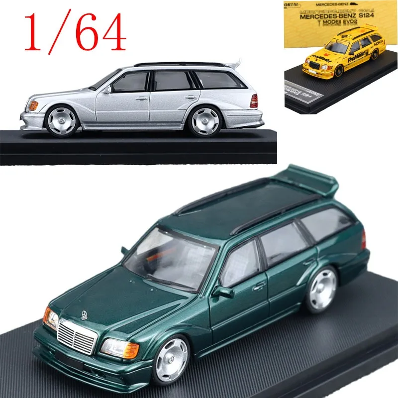 Mortal Diecast schaal 1/64 ‌ Mercedes-Benz 300 TE 6.0 AMG "Hammer Wagon" 1990 S124 Evo II Legering Model Auto Speelgoed voor Jongens gift