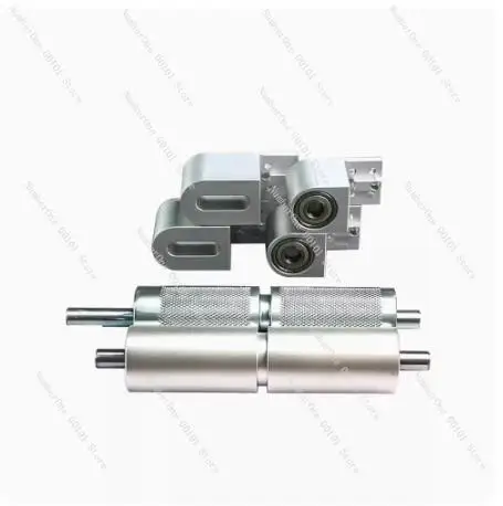 A complete set of aluminum seat conveyor belt anti-deviation transmission main and slave pulley roller accessories