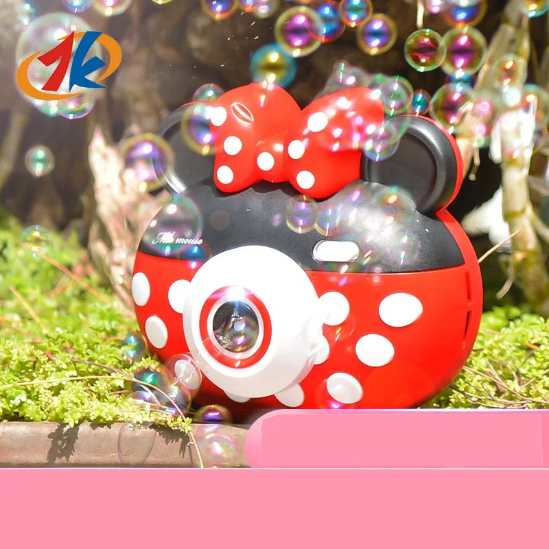 2023 new Children's toys strange cartoon shape electric bubble machine handheld summer automatic bubble camera toy