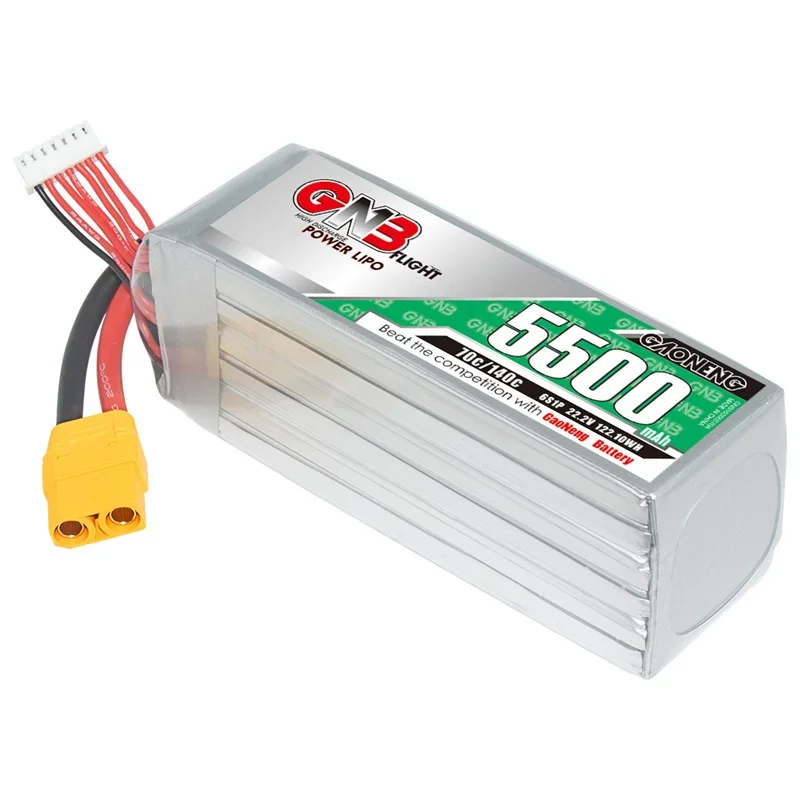 GNB-Batterie Lipo 22.2V 5500mAh pour Drone de Course RC FPV, pour Voiture, Bateau, Drone FPV, Hélicoptère, Avion, Pièces Précieuses, 6S