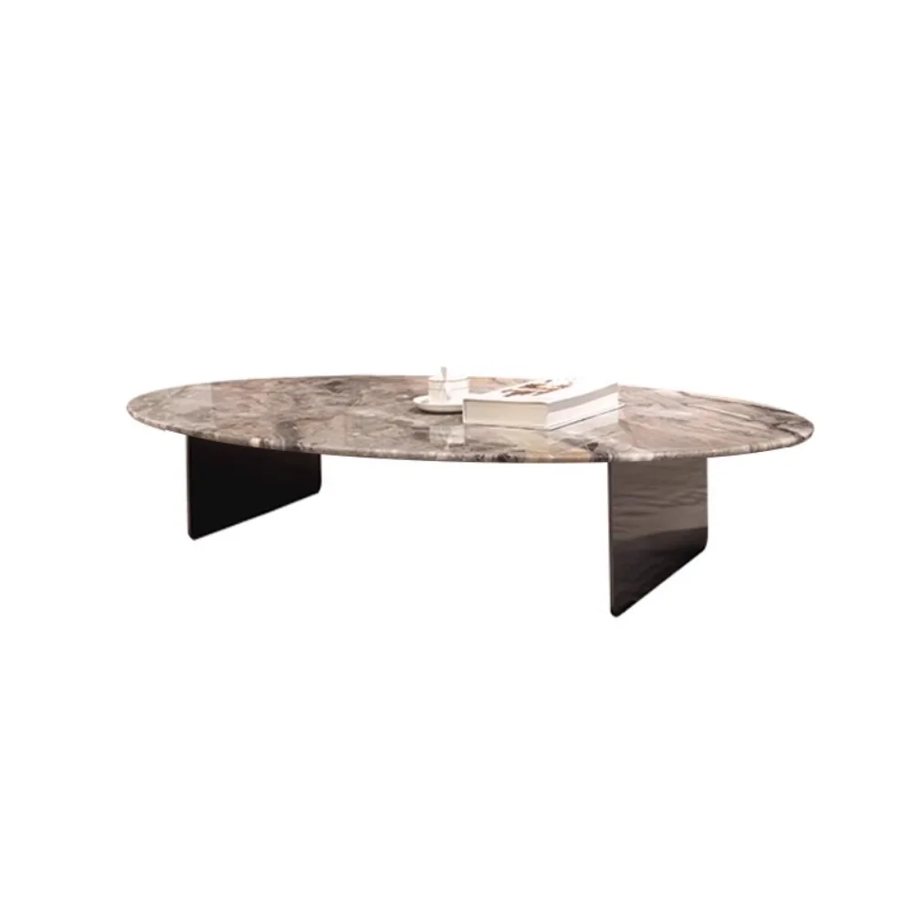 Oval Nordic Coffee Table Design Organizer Italian Minimalist Tables Marble Premium Mesa De Centro De Sala Home Furniture