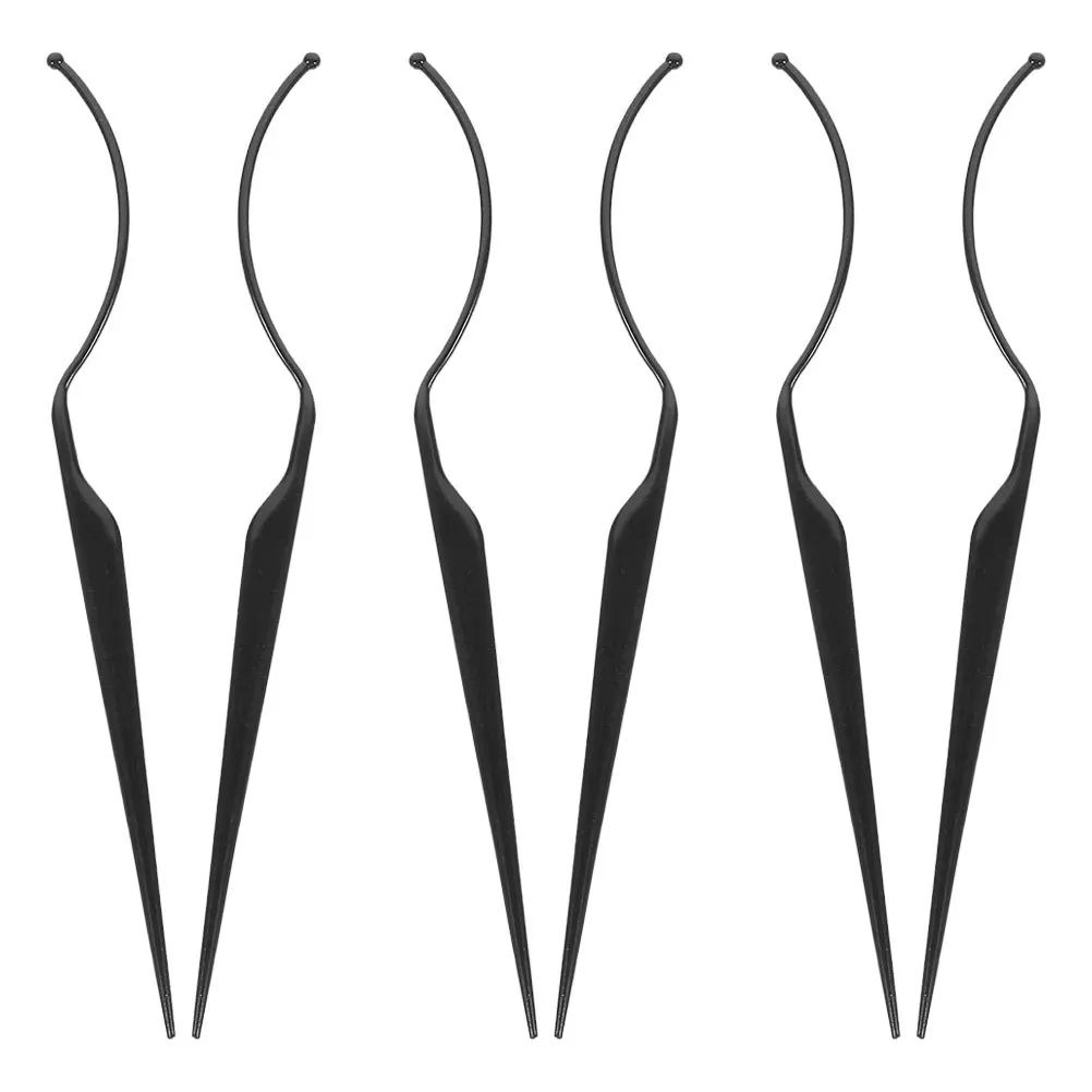 6Pcs False Eyelash Display Stick Acrylic Holder Reusable Lash Organizer Display Tool Portable Beauty Accessory