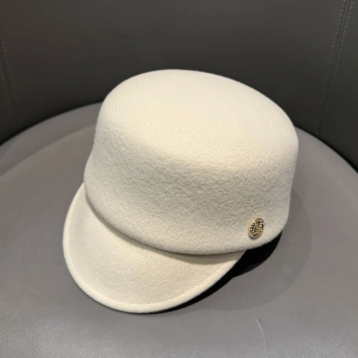 Neue Klassische 100% Wolle M Brief Reit Kappe Fedoras Frauen Winter Hohe Qualität Baskenmütze Kappe Im Freien Britischen Mode Ritter Hut – Detail 16