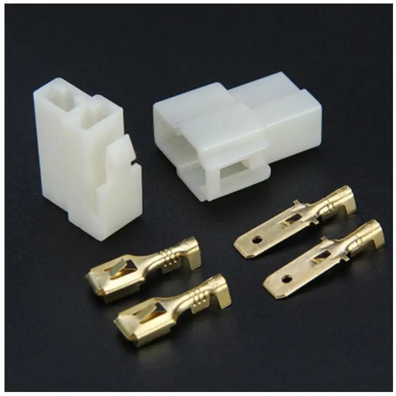 【L】63 Series Electrical Wire Connector Kit Gold Plated Terminals Multiple Pin Sizes For Automotive Repairs DIY Wiring Projects