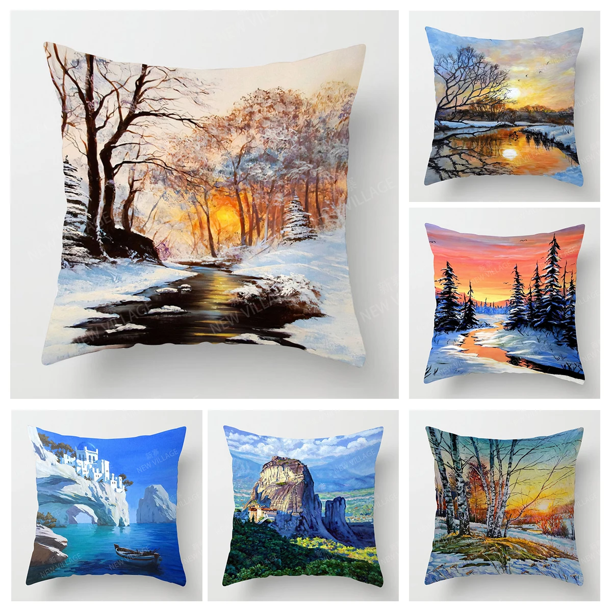 Home living room natural and Animal Styles decoration cushion cover home  throw pillow covers45*45 pillowcase40x40cm 50x50 45x45