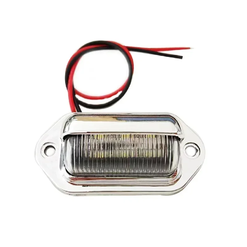 Universal LED Number License Plate Light 12V-24V Lamp Taillight For Cars Truck Trailers Motorcycle RV Boat