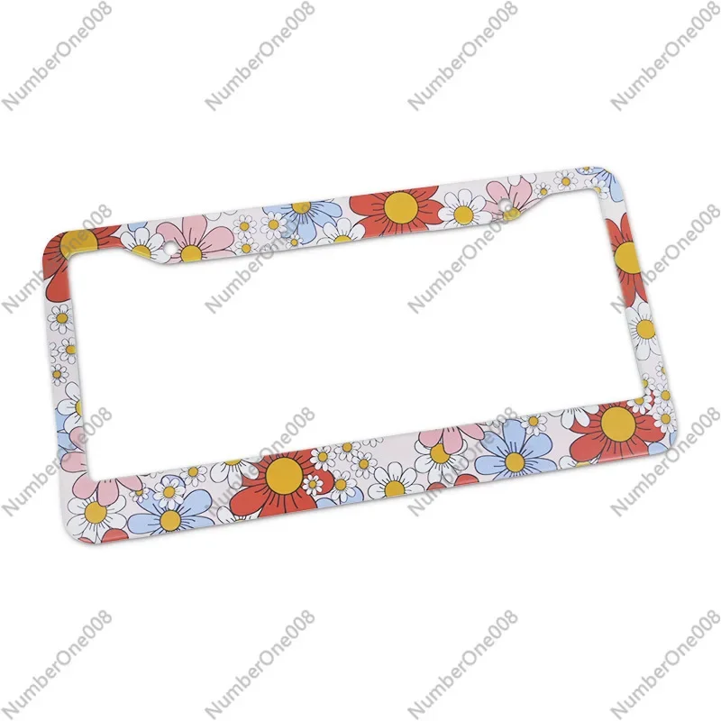 US Aluminum Alloy License Plate Frame UV Printing License Plate Frame US License Plate Protection Frame