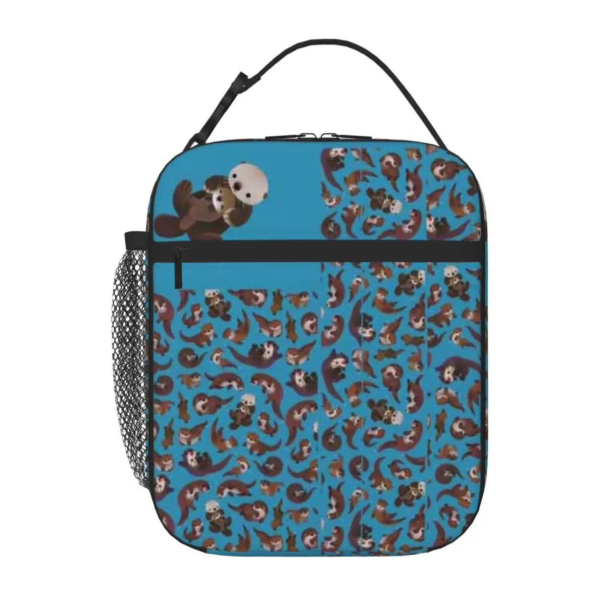 Bestselling Otter Preppy Foldable Lunch Bag Homeschool Dining Thermal Lunch Bag