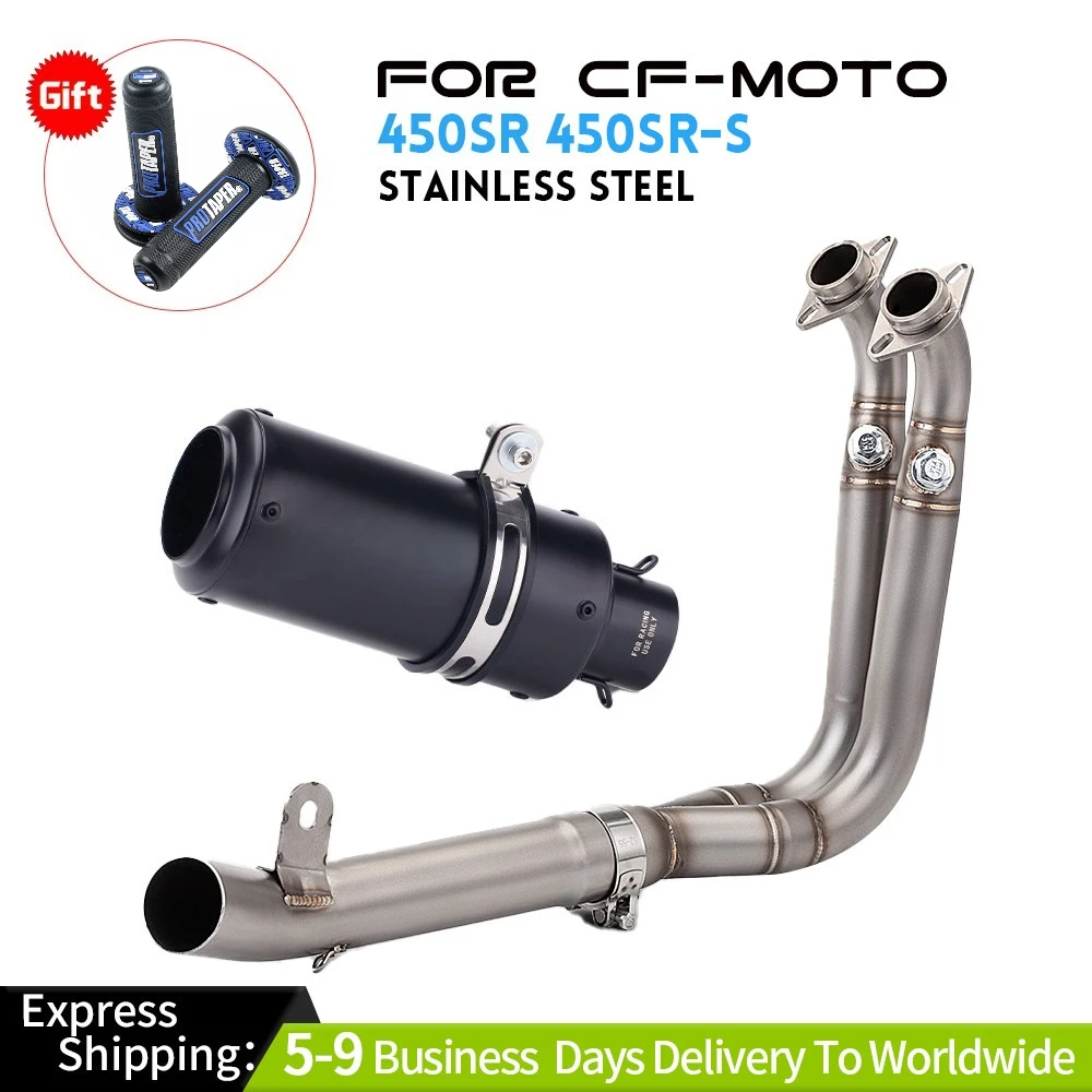 

For CF-Moto 450SR 450SR-S Motorcycle Exhaust System Muffler Link Pipe Slip-On Exhaust Systems Exhausts Pipes
