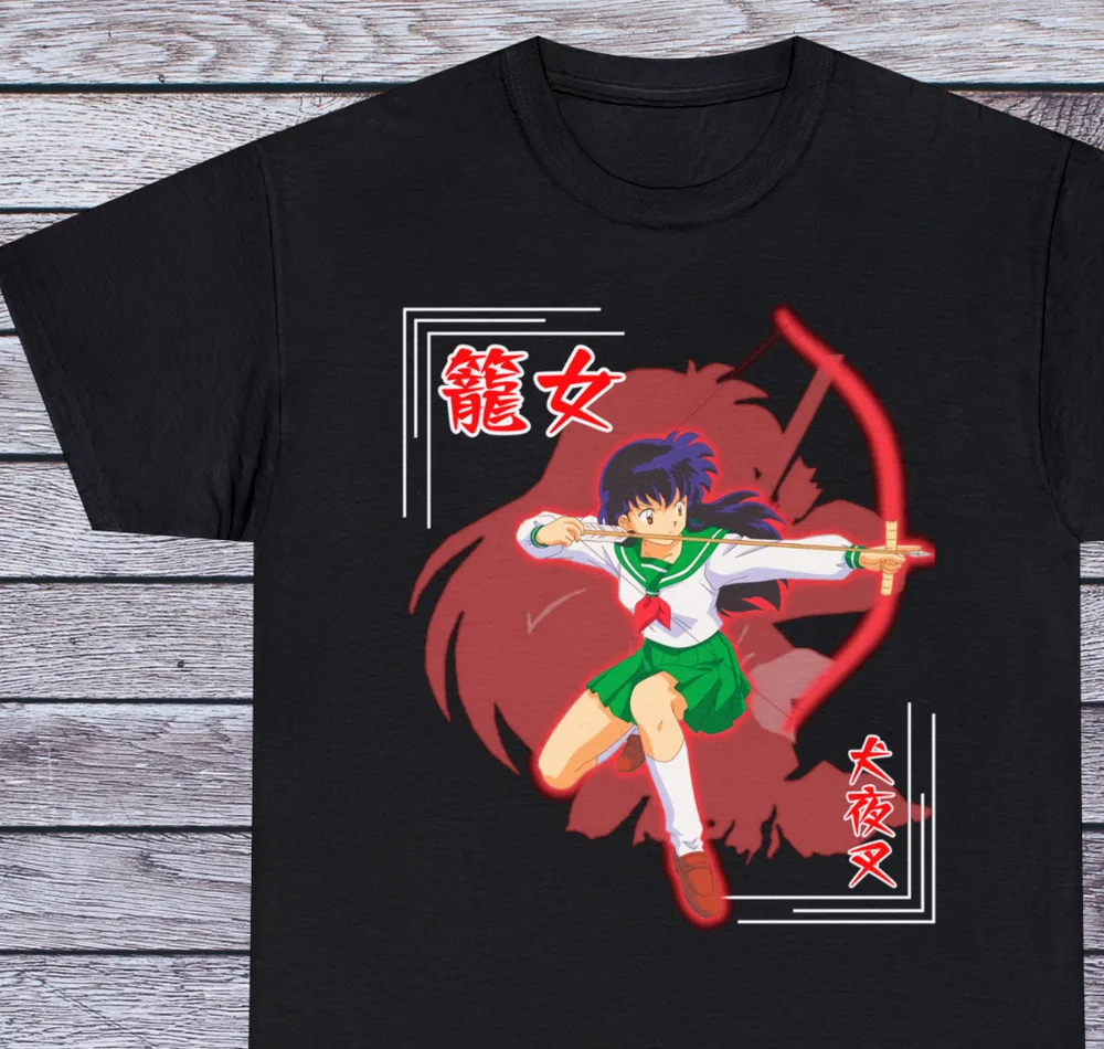 

Waifu Kagome T Shirt Inuyasha Tee 90s Anime Clothing Manga Cosplay Japanese Men's and women's T-shirts