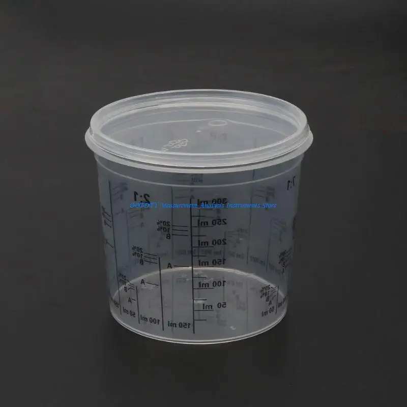 367D For Liquids Paint Calibrated Graduated Paint Mixing Cups Painting Measuring Cup