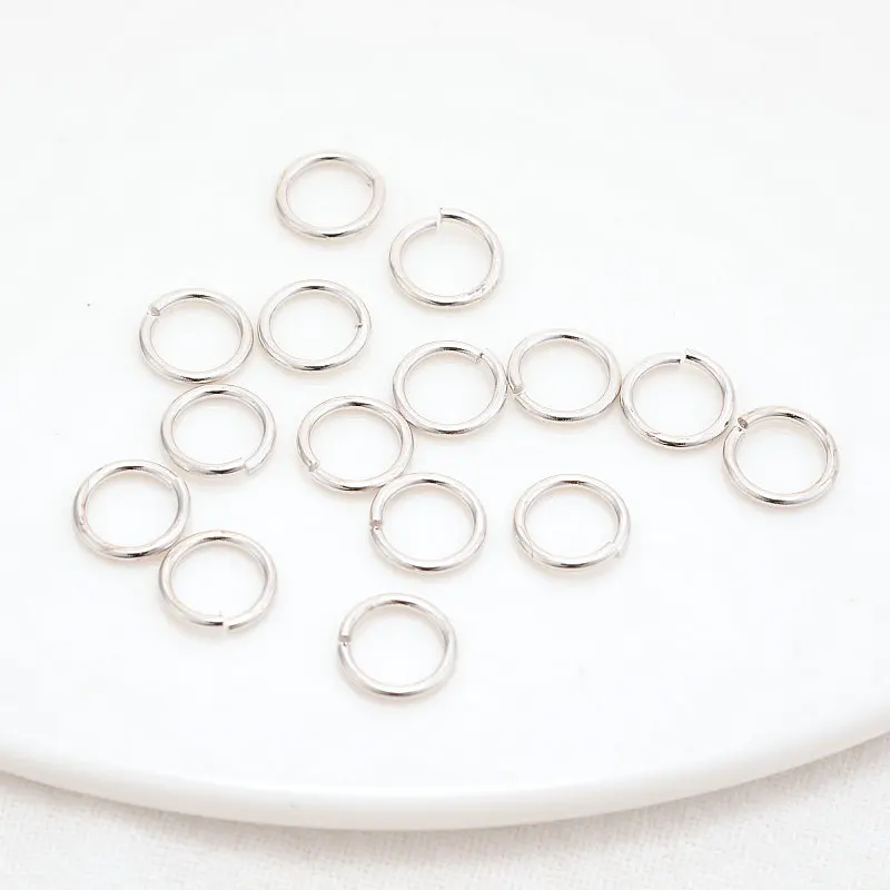 Multi Size 14K Gold Color Plated 100PCS Open Jump Rings Split Rings Connecting Rings for Jewelry Making Metal Ring DIY