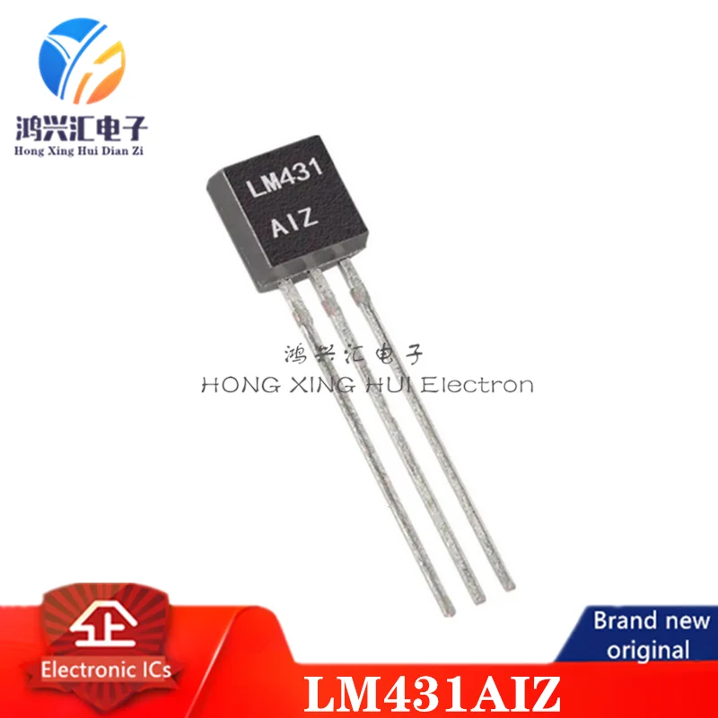 (5PCS) New/Original LM431AIZ V-Ref Adjustable 2.5V to 36V 100mA 3-Pin TO-92 Bag