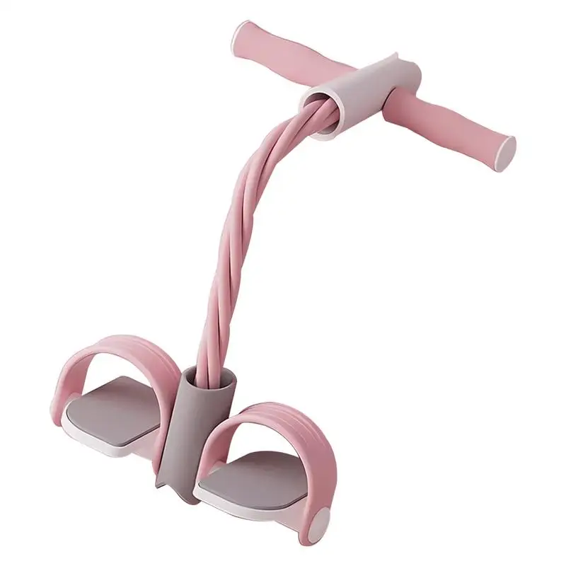 

Pedal Resistance Band Exercise Rope Pedal With Handles Elastic Strength Training Equipment Puller Band For Yoga Pilates Gym Home