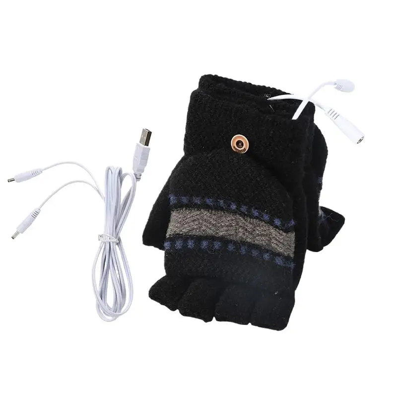 

Winter Gloves Heated Warm Gloves Heating Gloves Heated Mitten Portable Hand Warmer Laptop Gloves Mittens For Riding Running