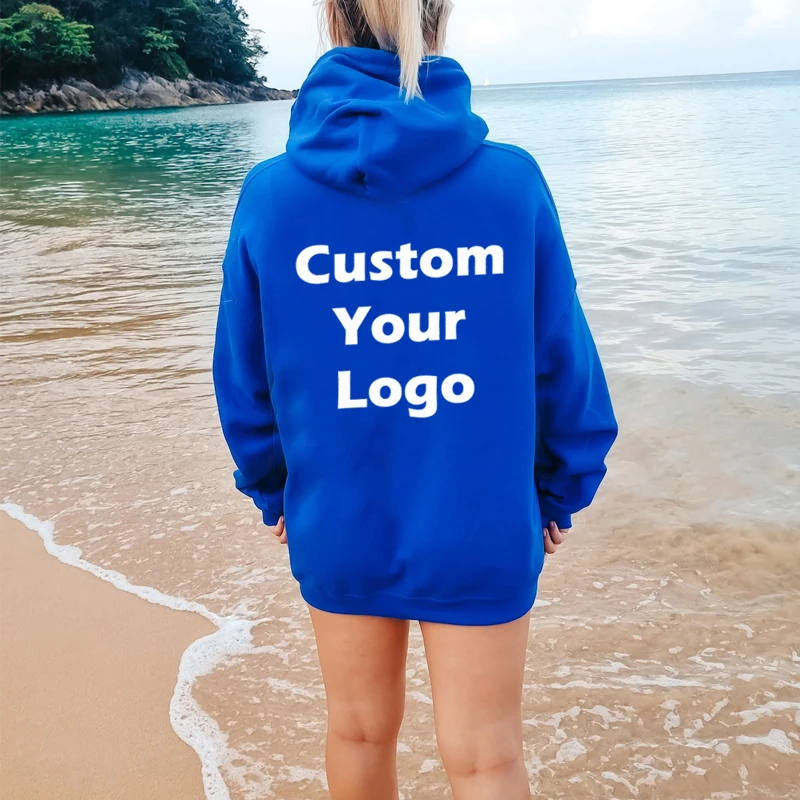 Custom Design Cotton Hoodie Men Womens Diy Customize Print Hoody Your Own Photo Logo Sweatshirt Famliy Gifts Gothic Clothes