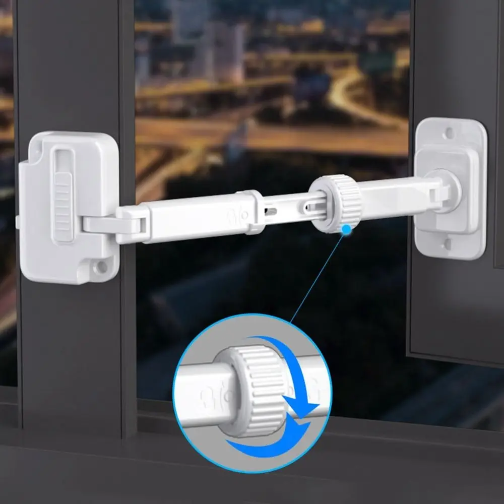 Safety Buckle Window Limit Lock New No Punching Adjustable Window Wind Support Portable Multifunction Window Stopper Window