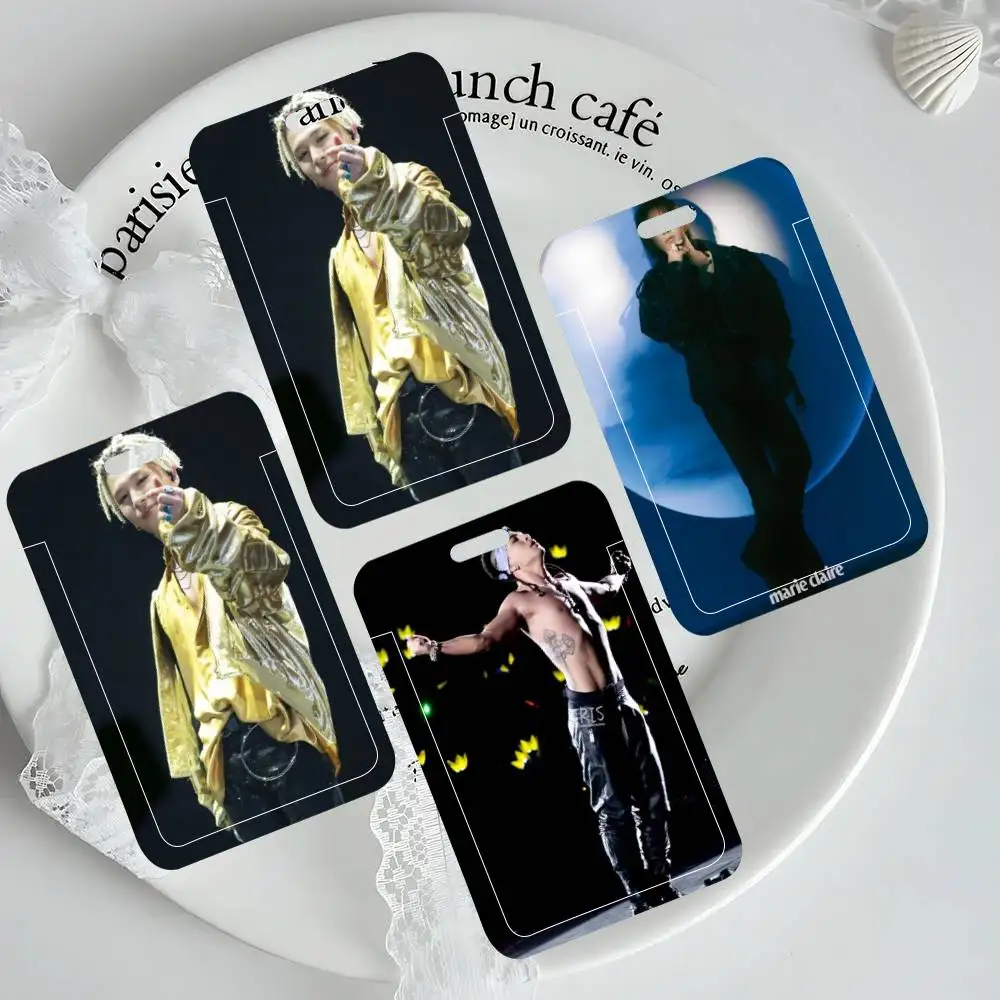 

Taeyang B-BigBang Kpop ID Card Holder Neck Strap Pendant Door Badge Holder Lanyards Keychain Work Credential Case Gift