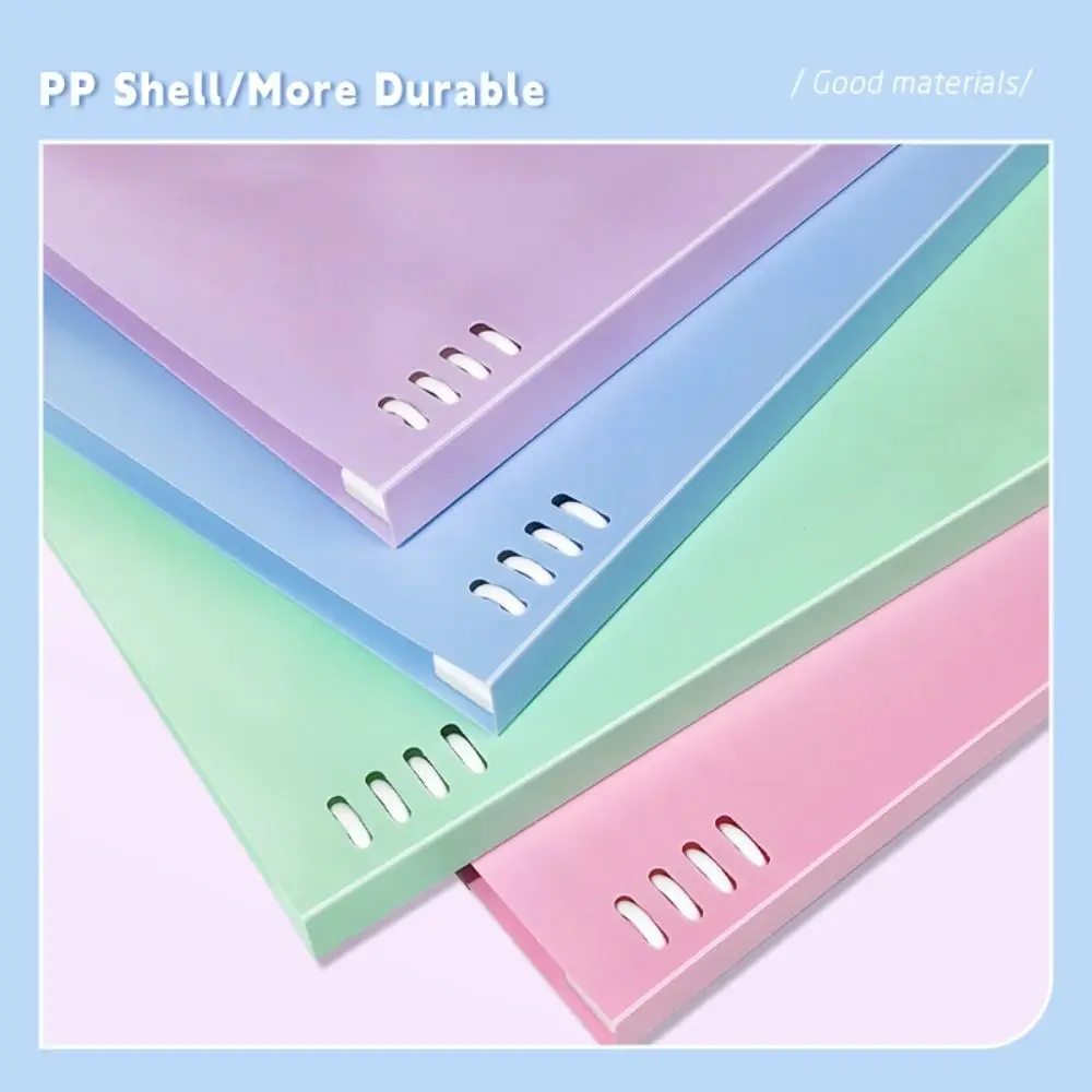 Simple Macaron Color Notebook Detachable A5/B5 Loose-leaf Notebook Horizontal Line Inner Page Notepad Student