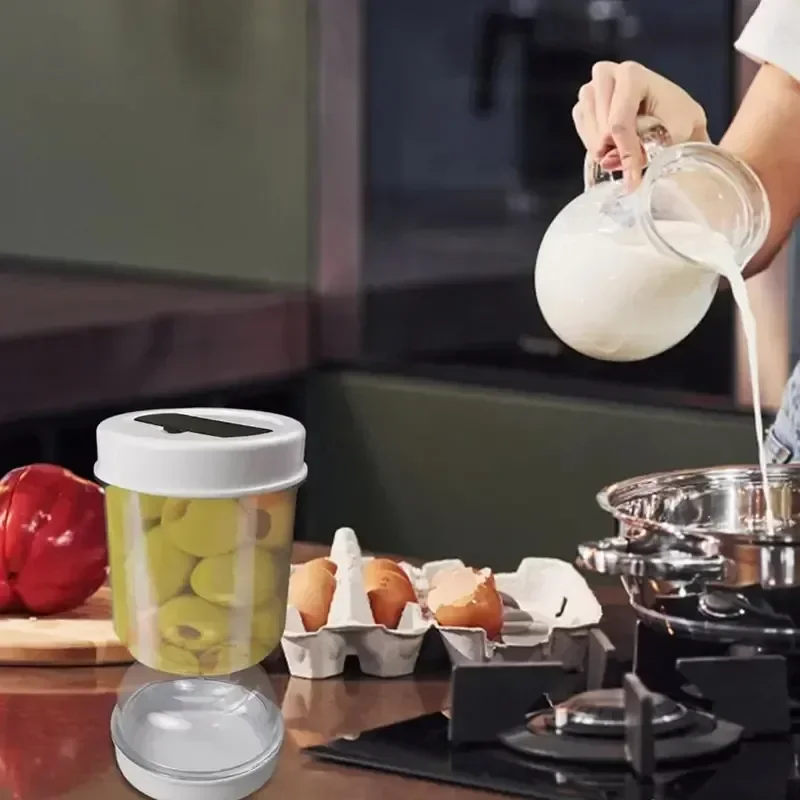 피클 항아리 건식 및 습식 디스펜서 식품 병 보관 주방 주최자 김치 항아리 발효 키트 주스 분리기 용기